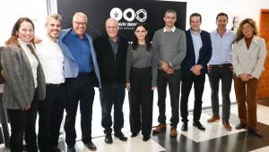 From left to right: Nataly Mishan-Zakai, Itai Yacov, Oren Helman, Prof. Ariel Porat, Lior Eshkol, Sharon Kedmi, Yohanan Mali, Shay Alaluf and Sigalit Ben Hayoun